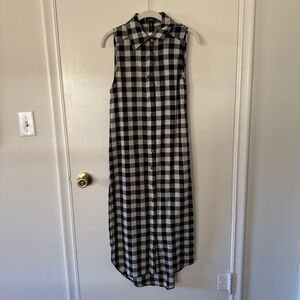 Black & white checkered dress